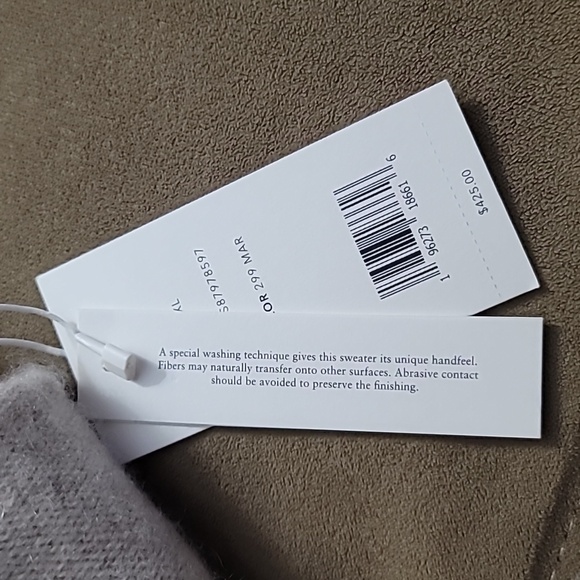 NWT XL vince. Marble Funnel-Neck Boiled Two-ply Cashmere Pullover - Picture 9 of 9